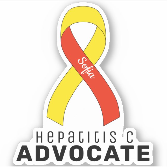 Hepatitis C Advocate Pegatina de vinilo (Anverso)