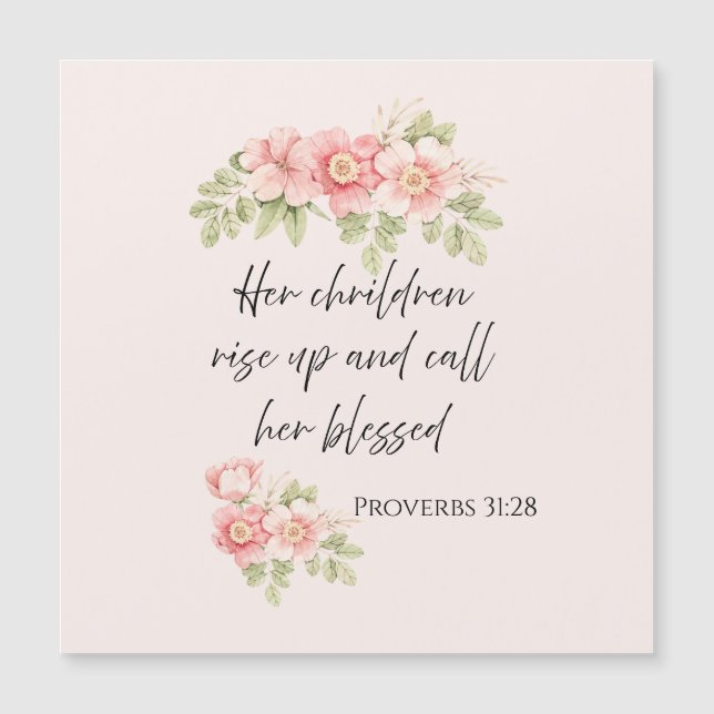 Her children rise up and call her blessed  (Anverso)