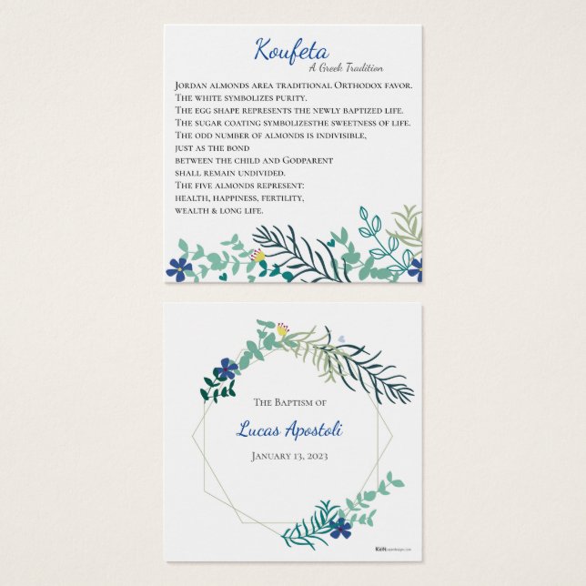 Hera Koufeta Card Blue Custom (Anverso y reverso)