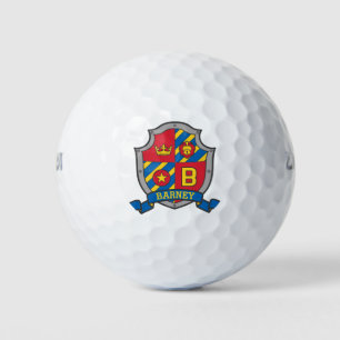 Heraldry gráfico B monograma Bolas de golf Barney