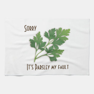 Herb Pun, siento que sea Parsley mi toalla de erro