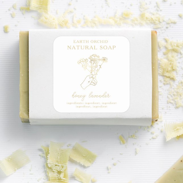 Herbal + Pegatina Floral Apothecary Square (Subido por el creador)