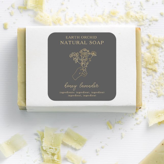 Herbal + Pegatina Floral Apothecary Square (Subido por el creador)