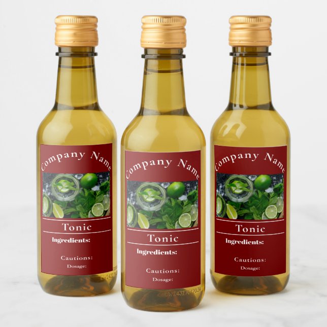 Herbal Tonic Label (Botellas)