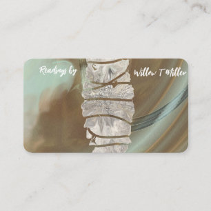 Herbal, White Sage, Healer, Reiki, tarjetas de vis