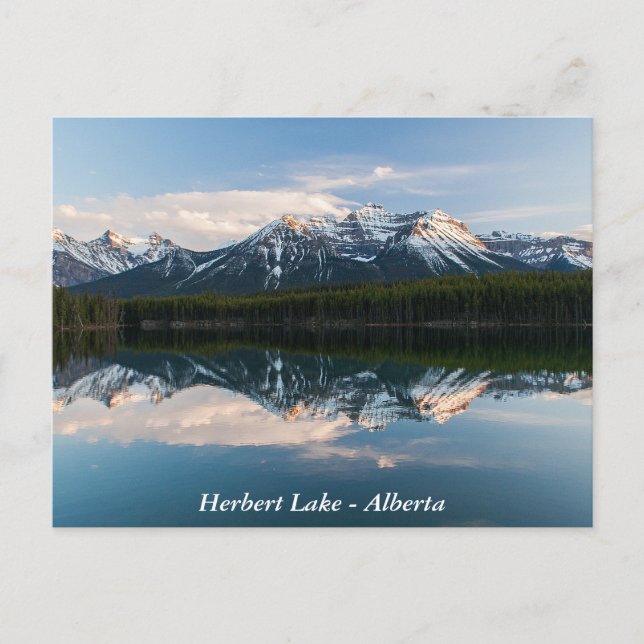 Herbert Lake, Alberta, postal de Canadá (Anverso)
