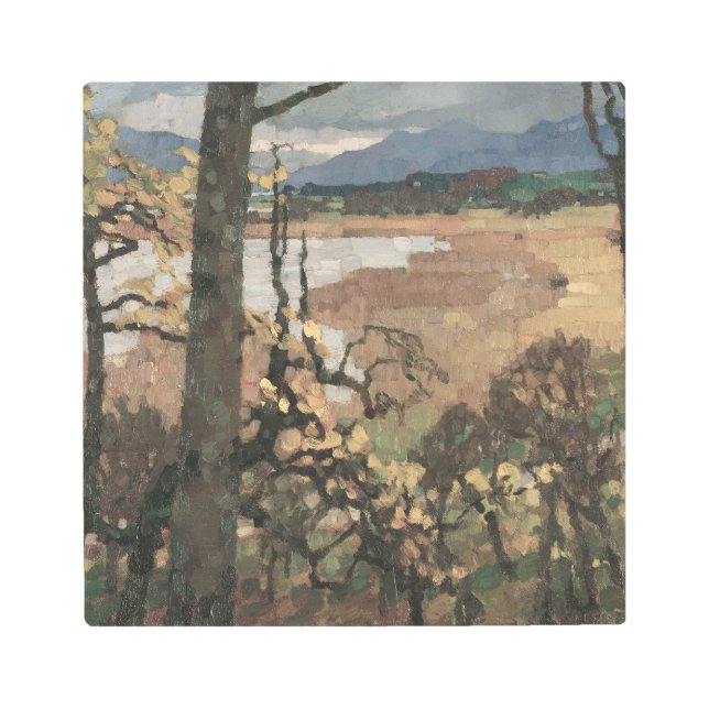 Herbst an Chiemsee | Arte paisajístico Leo Putz (Anverso)
