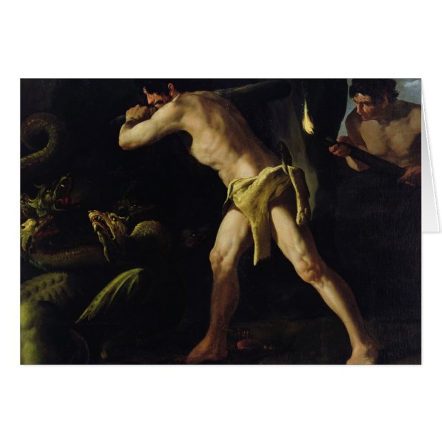 Hércules que lucha con el Hydra de Lernaean (Anverso (Horizontal))