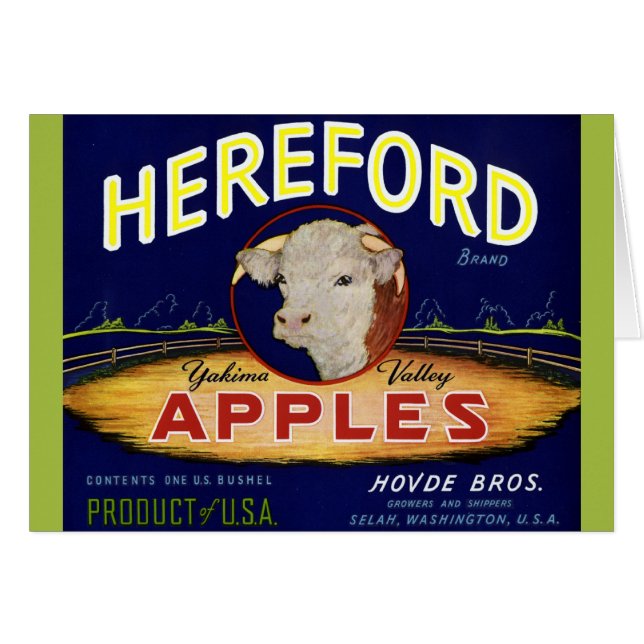 Hereford Washington Apples (Anverso (Horizontal))