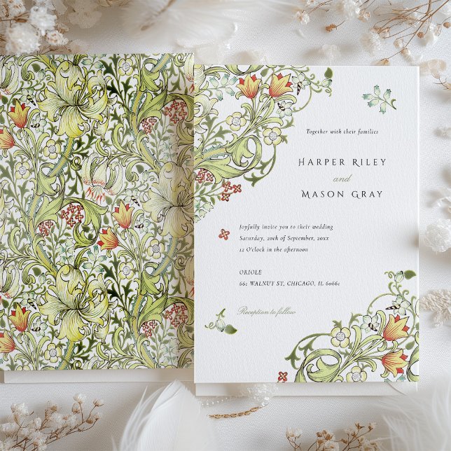 Herencia Floral Elegancia Boda Invitación Suite (Subido por el creador)
