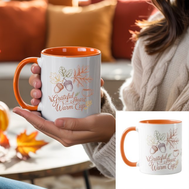Herencia | Taza Cálida Corazón Agradecido Otoño (Subido por el creador)