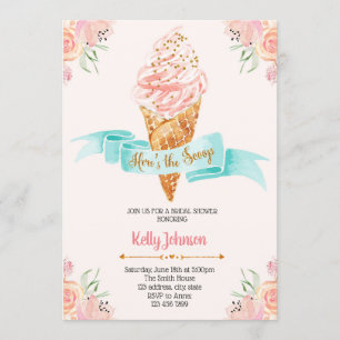Heres la invitación del tema de la cucharada