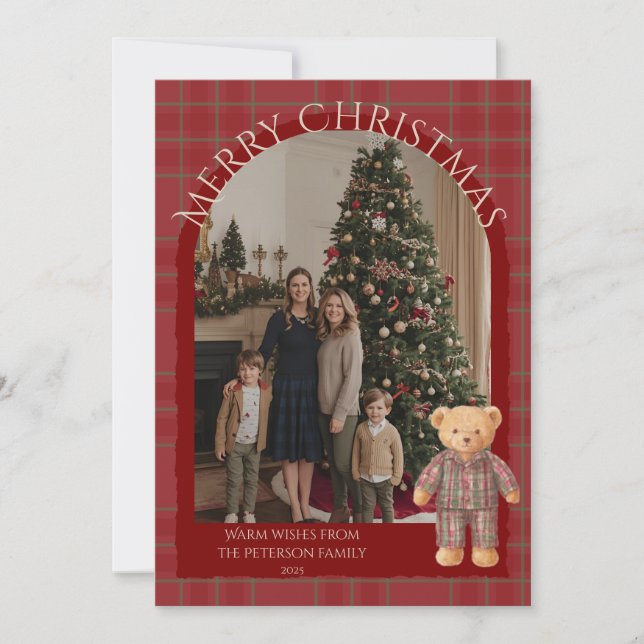 Heritage Holiday Bear Card (Anverso)
