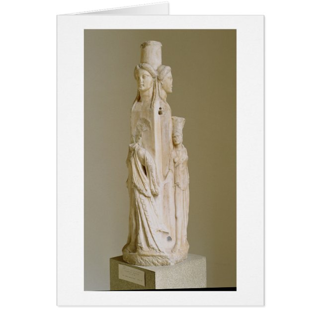 Herm triforme de Hecate, escultura de mármol, el (Frente)
