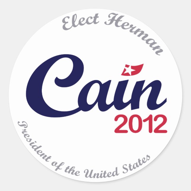 Herman Cain por los Pegatinas "espirituales" del p (Anverso)