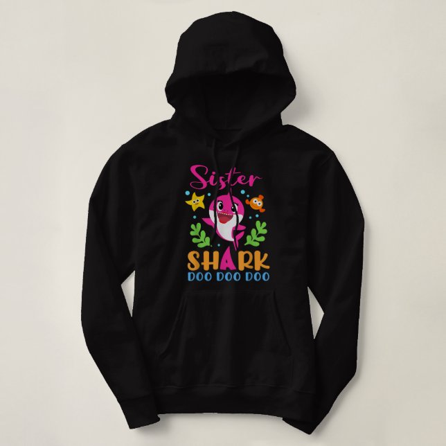 Hermana Camisa de Tiburón Hermana de Shark Lover (Diseño del anverso)