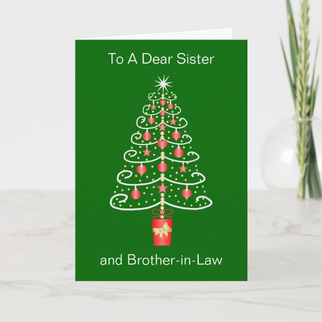Hermana De Árboles De Navidad Y Navidades De Cuñad (Anverso)