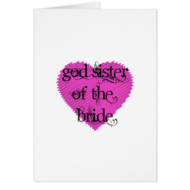 Hermana de Dios de la novia (Frente)