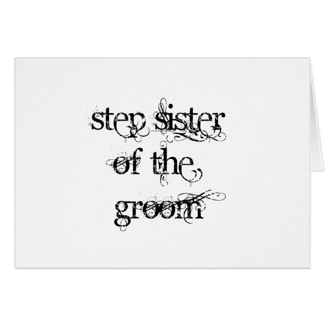 Hermana de Groom (Anverso (Horizontal))