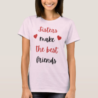 Hermana de la camiseta básica de las mujeres,