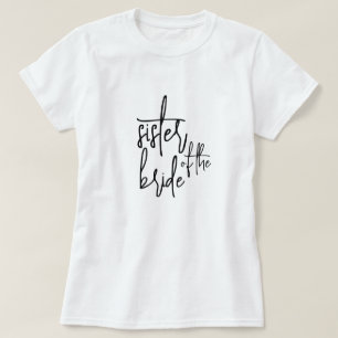 Hermana de la camiseta de la novia