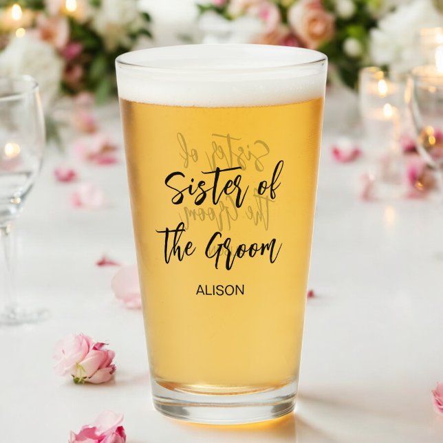 Hermana de la Copa de Vidrio Blanco Negro Boda Gro (Subido por el creador)