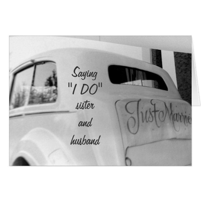 HERMANA DICE "YO LO HAGO" BODA DE DÍA CASADO (Anverso (Horizontal))