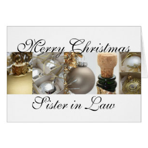 Hermana en Derecho feliz navidad oro en el cristia