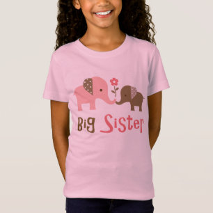 Hermana grande - camisetas del elefante de la MOD