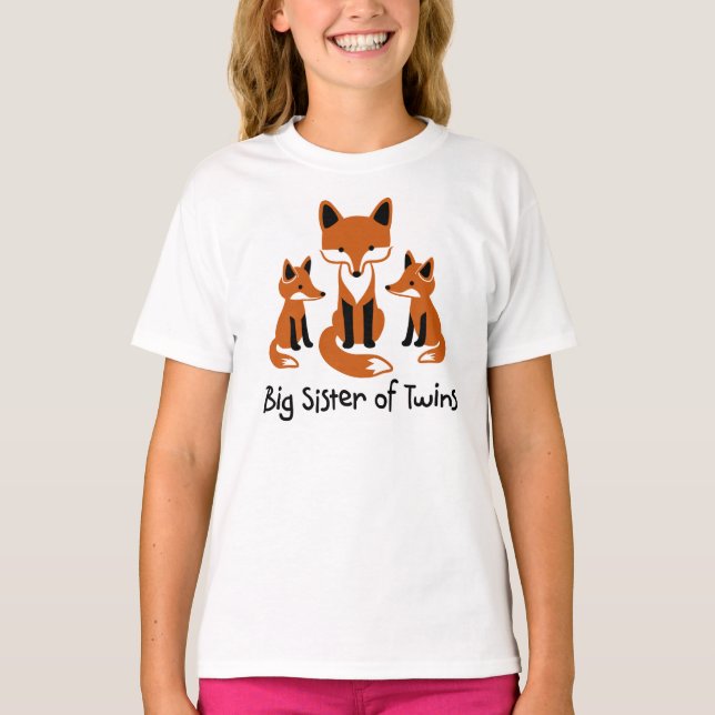 Hermana grande de los gemelos - camisetas del Fox (Anverso)