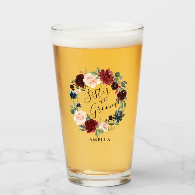 Hermana guerrera de Borgoña Bouquet de Groom (Anverso (lleno))