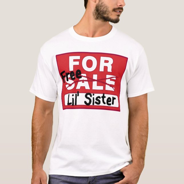 Hermana para la camiseta divertida de la venta (Anverso)