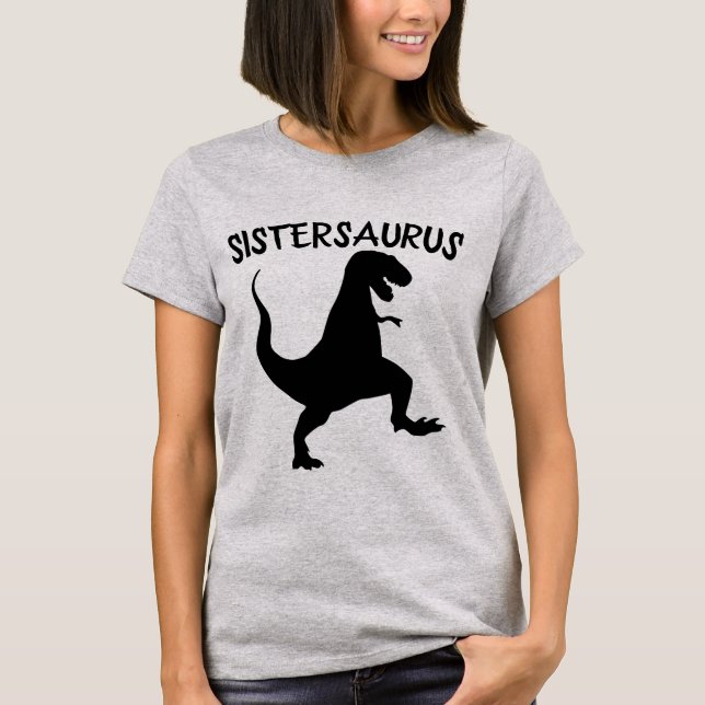 HERMANA SISTERSAURUS DINOSAUR Camisetas DIVERSAS (Anverso)