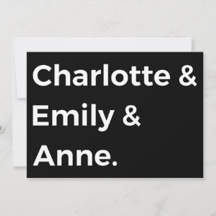 Hermanas Brontë I - Charlotte & Emily & Anne