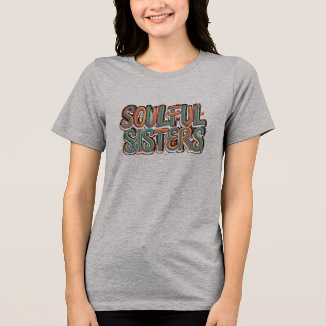 Hermanas con alma: Diseño de camisetas (Anverso)