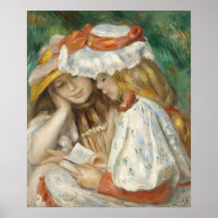 Hermanas Cottagecore Vintage Leyendo Arte de Jardí