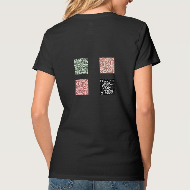 Hermanas de Stella con códigos QR en la camiseta b (Reverso)