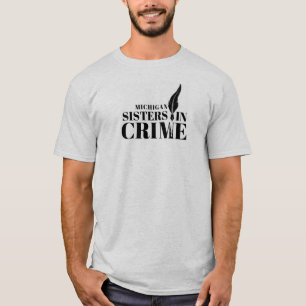 Hermanas de una camiseta gris delictiva