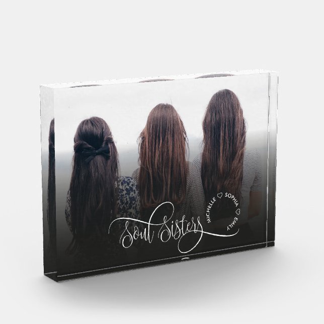 Hermanas del alma acribillan foto moderna regalo d (Izquierda)