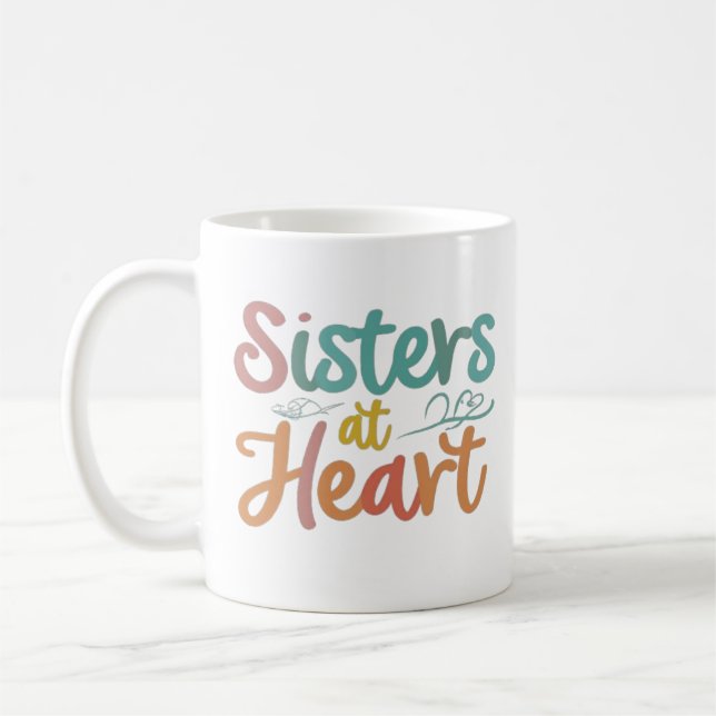 Hermanas en la taza de café del corazón (Izquierda)