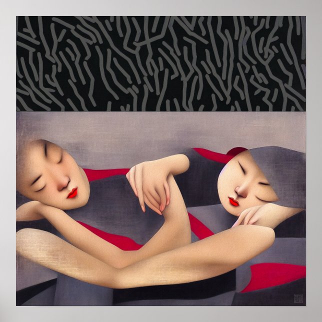 Hermanas - Imprimir arte de lienzo (Frente)