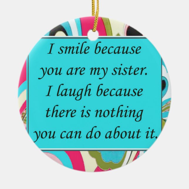 Hermanas, Ornamento de Navidad (Frente)