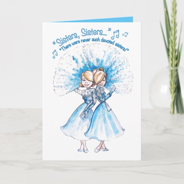 Hermanas, tarjeta de saludo de Heather French Henr (Anverso)