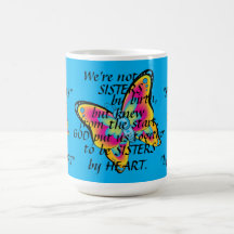 "HERMANAS TAZA Y MARIPOSAS DEL CORAZÓN"