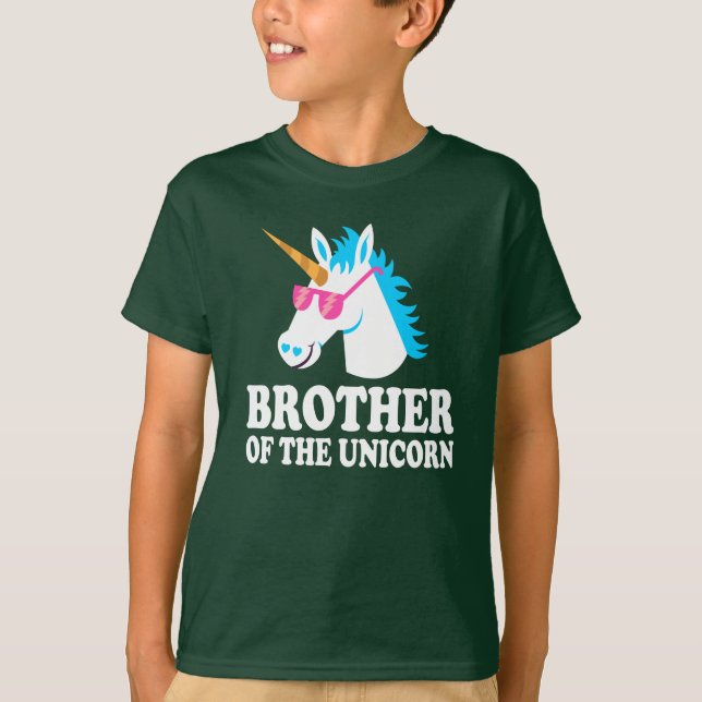 Hermano De La Camiseta De Regalo De Unicornio (Anverso)