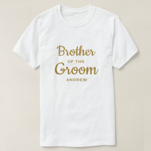 Hermano de la camiseta Personalizado Groom