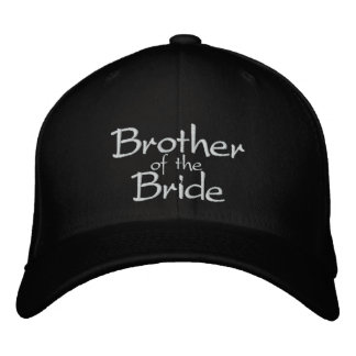 Hermano de la gorra bordada de novia