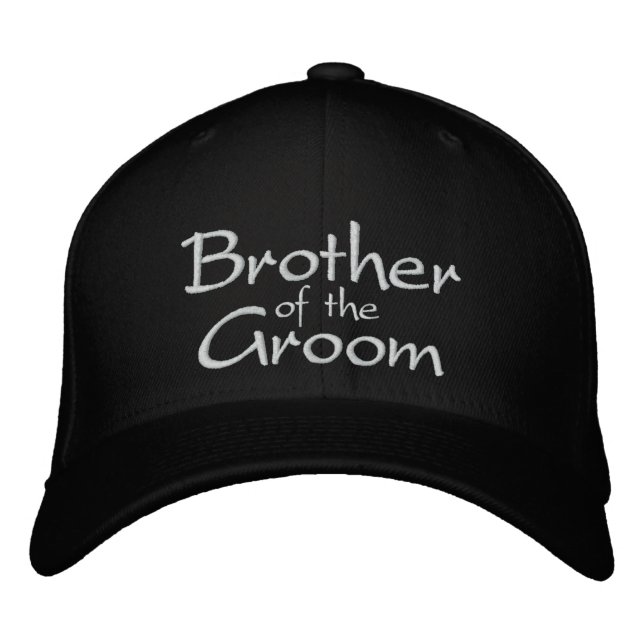 Hermano de la gorra de los Bodas bordados de Groom (Anverso)