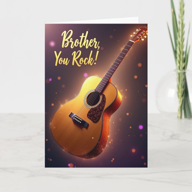 Hermano de la Guitarra Tarjeta que te Apoya (Anverso)
