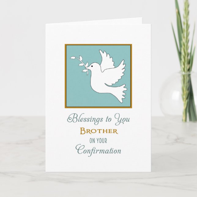 Hermano de tarjeta de confirmación (Anverso)